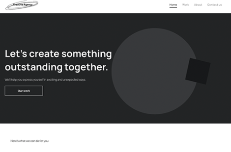 Agency Wireframe