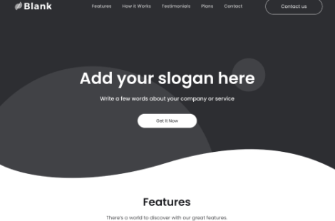 One Page Wireframe